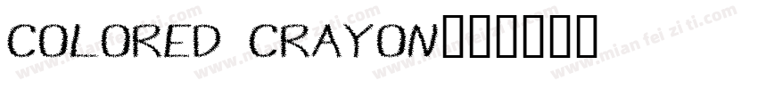 colored crayon字体转换